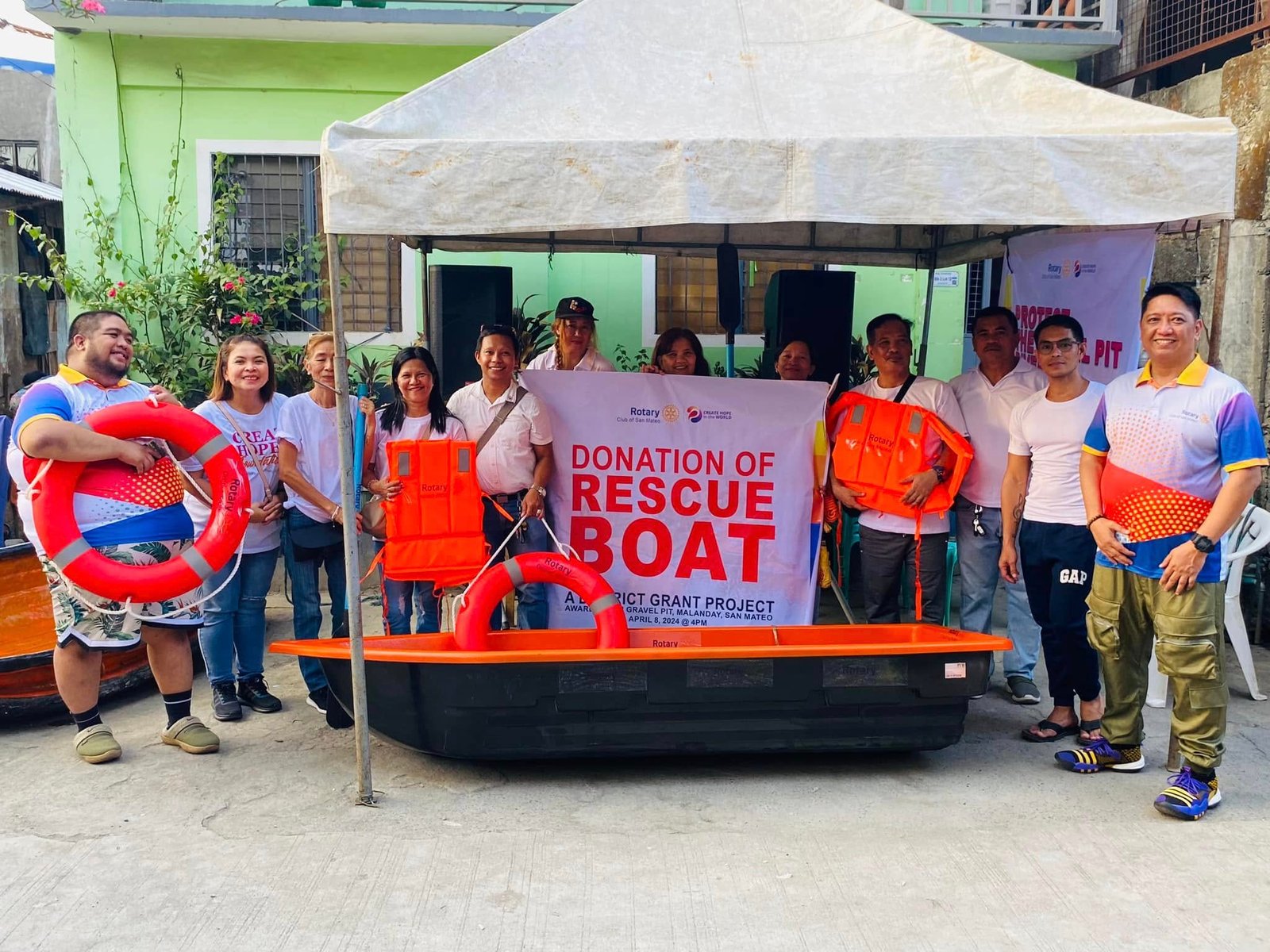 DONATION OF RESCUE BOAT