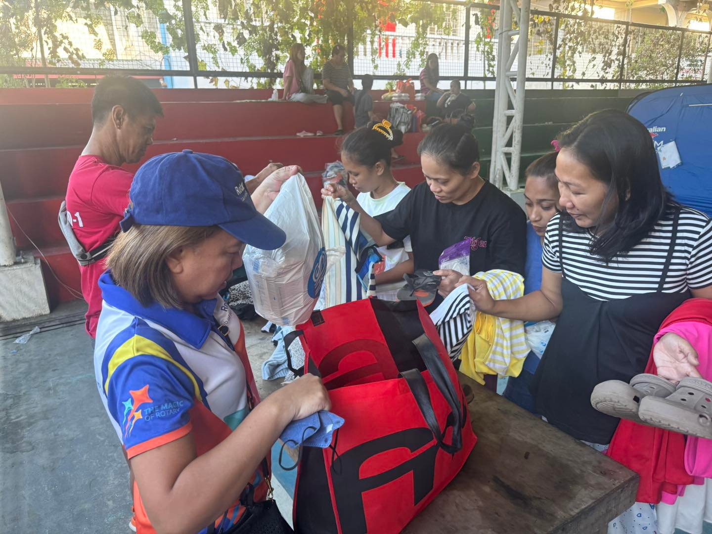 AID TO FIRE VICTIMS IN AMPID